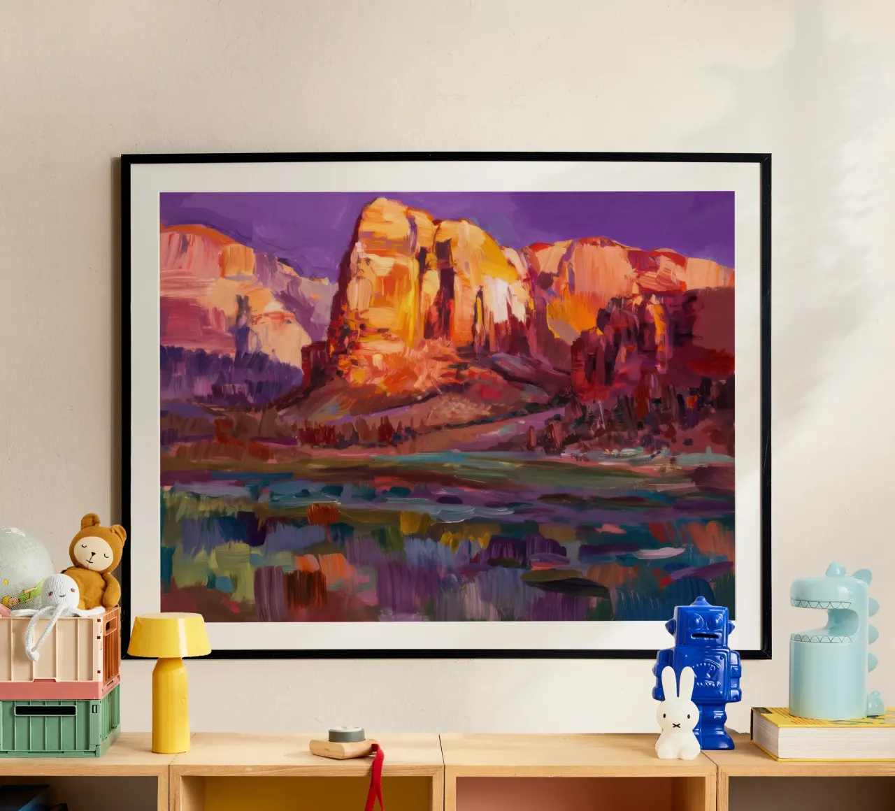 Violet Canyon schaduwen hahnemühle van Angkasa Mist