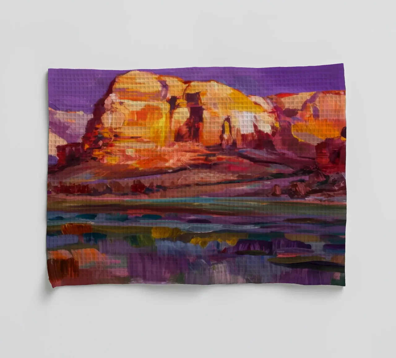 Violet Canyon schaduwen theedoek van Angkasa Mist