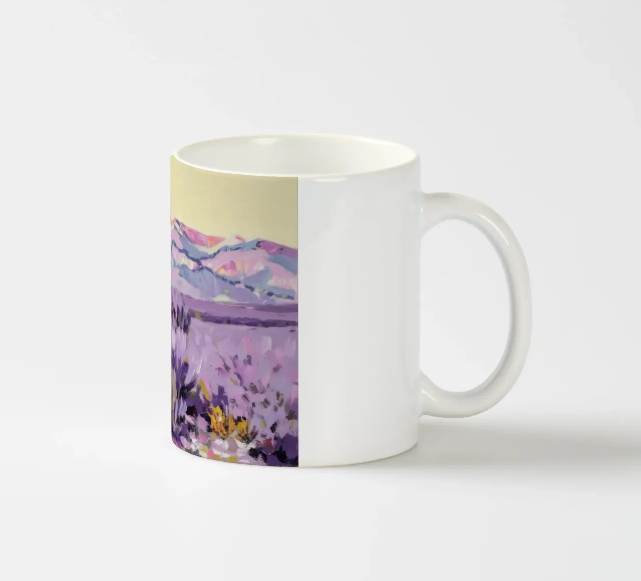 Colline di lavanda color nocciola tazza in ceramica da Angkasa Mist