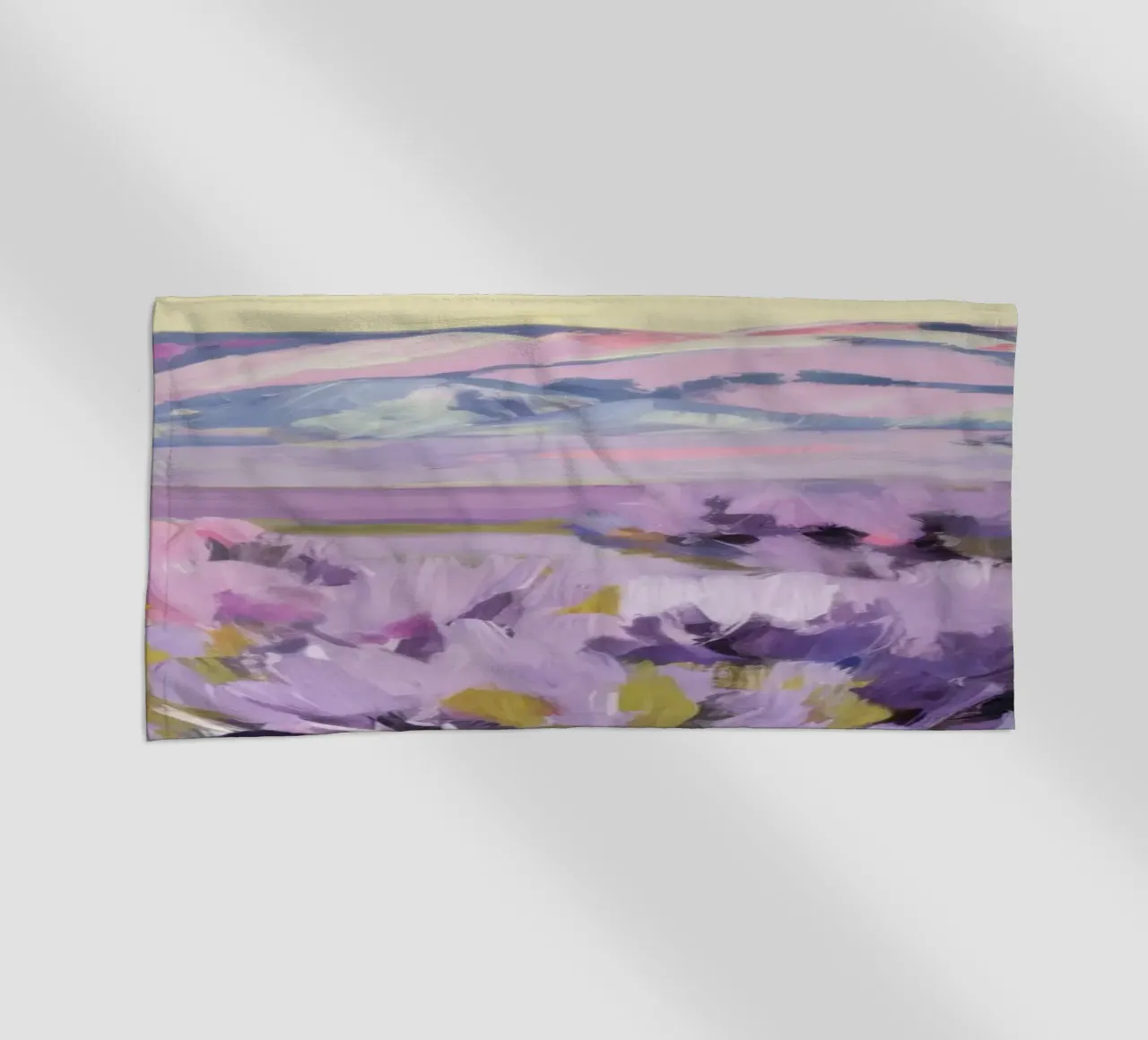 Colline di lavanda color nocciola telo mare da Angkasa Mist