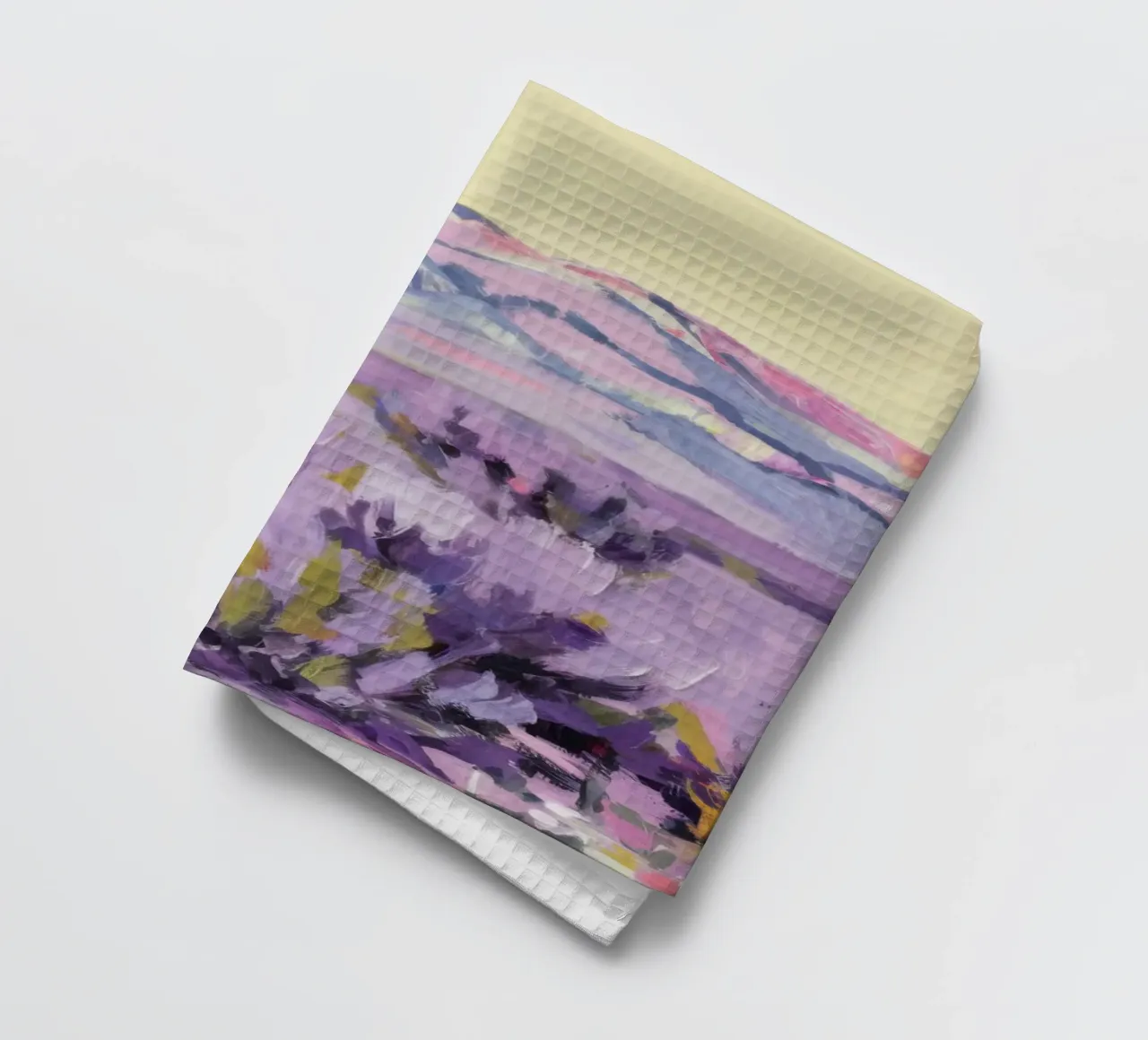 Colline di lavanda color nocciola canovaccio da cucina da Angkasa Mist