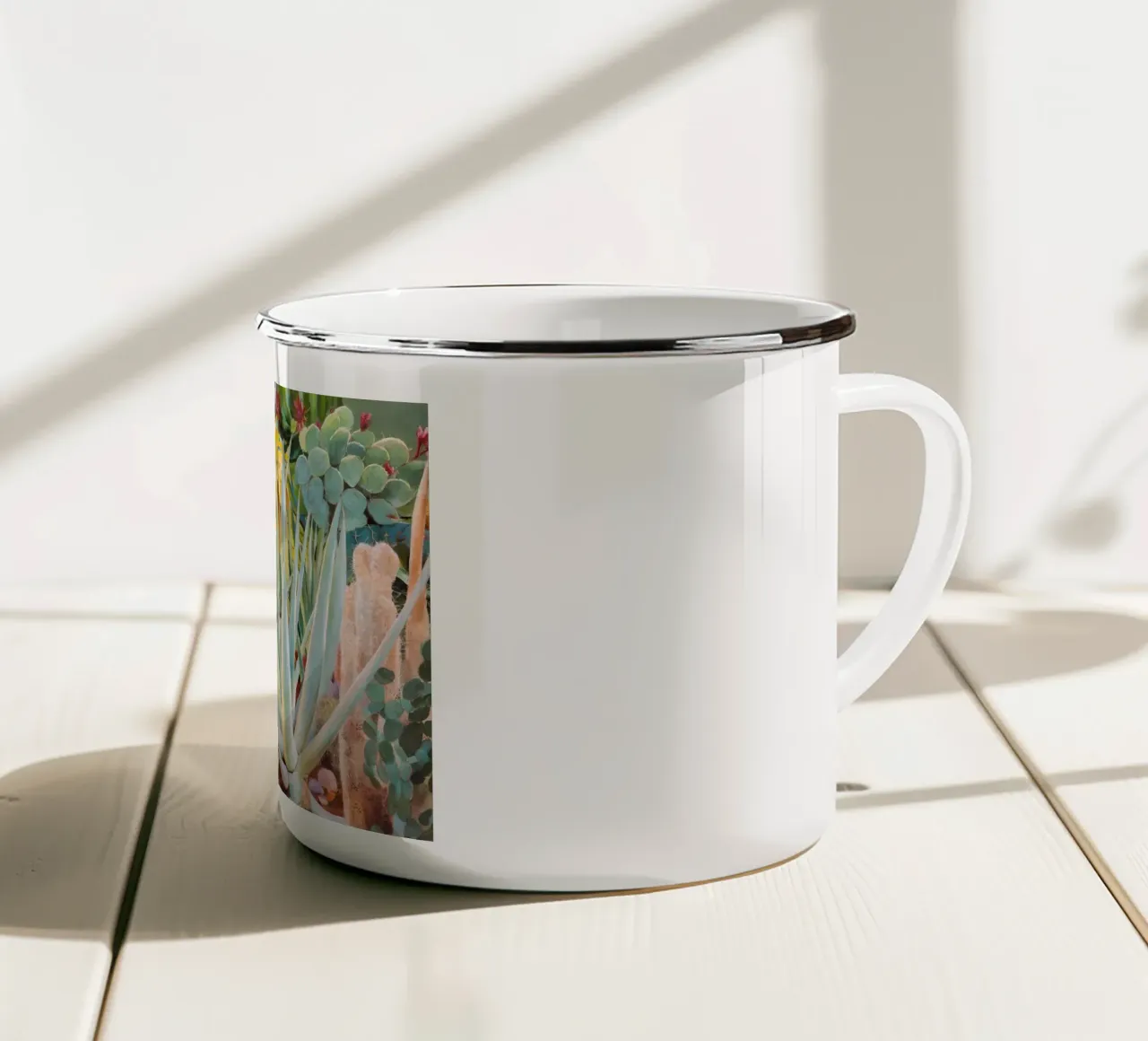 Caos succulento cromatico tazza in smalto da Angkasa Mist