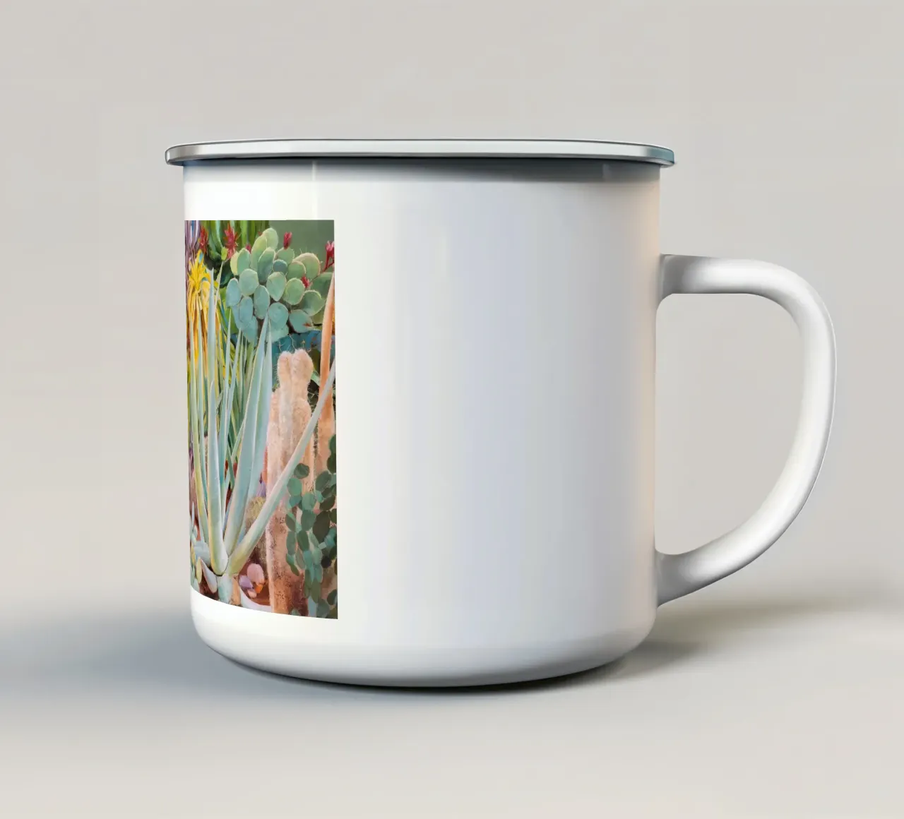 Caos succulento cromatico tazza in smalto da Angkasa Mist