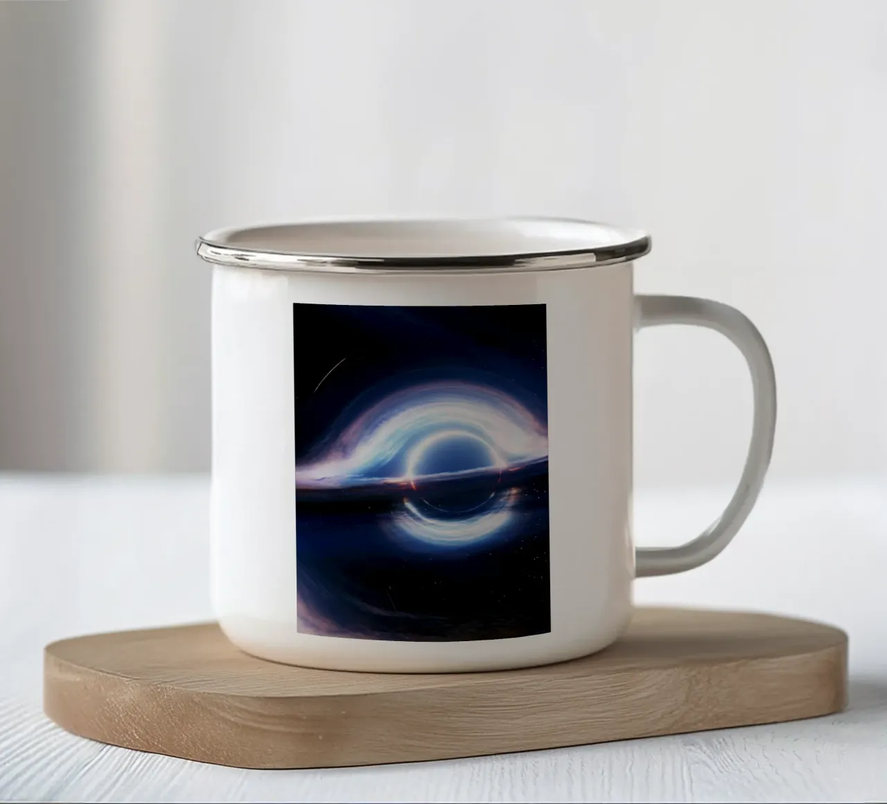 Gargantua Black Hole tazza in smalto da nabakumov