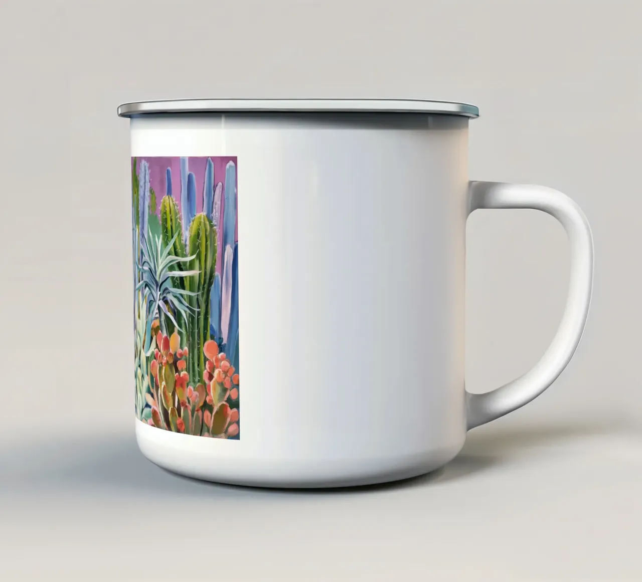 Giardino di agave turchesi tazza in smalto da Angkasa Mist
