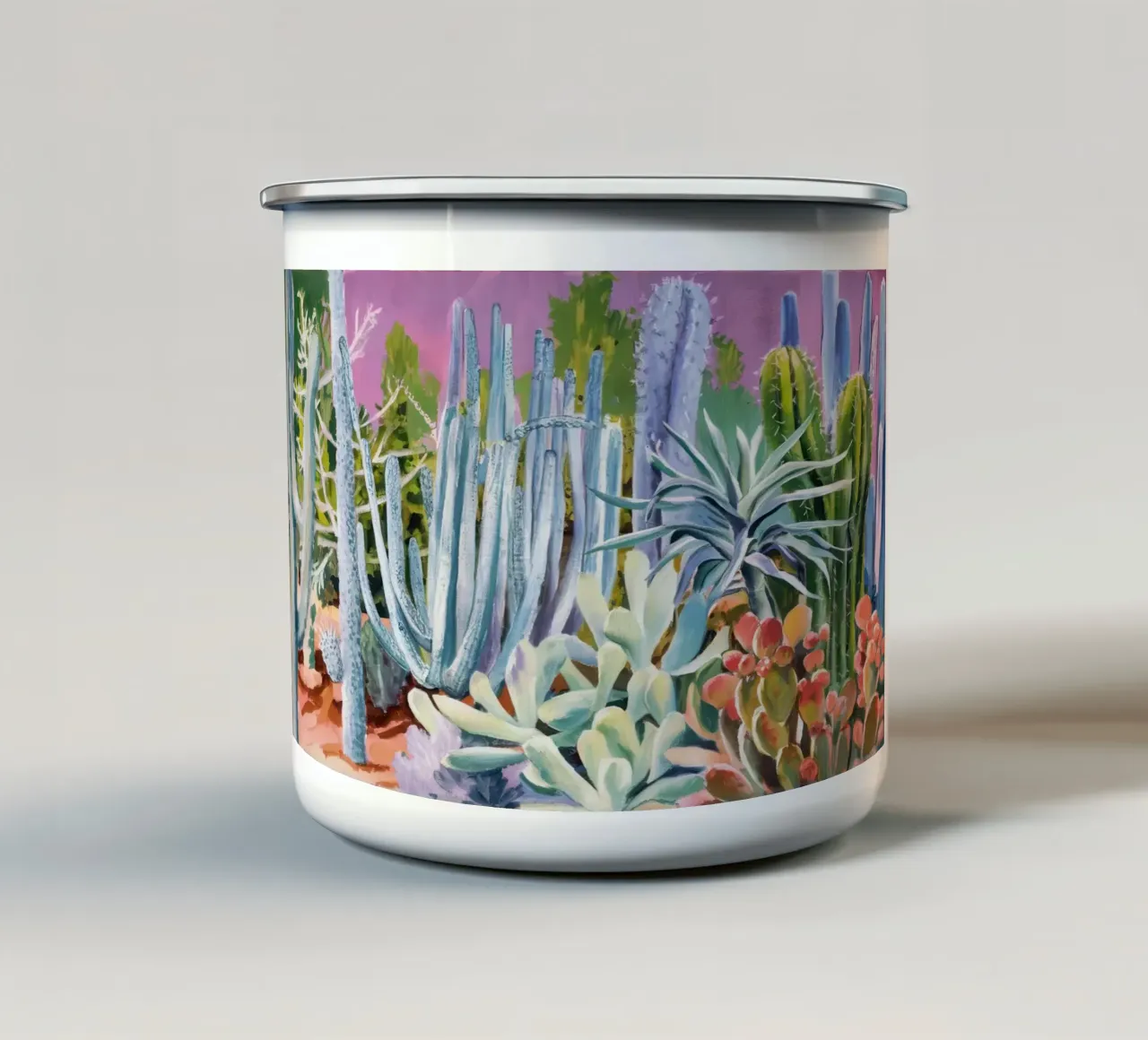 Giardino di agave turchesi tazza in smalto da Angkasa Mist