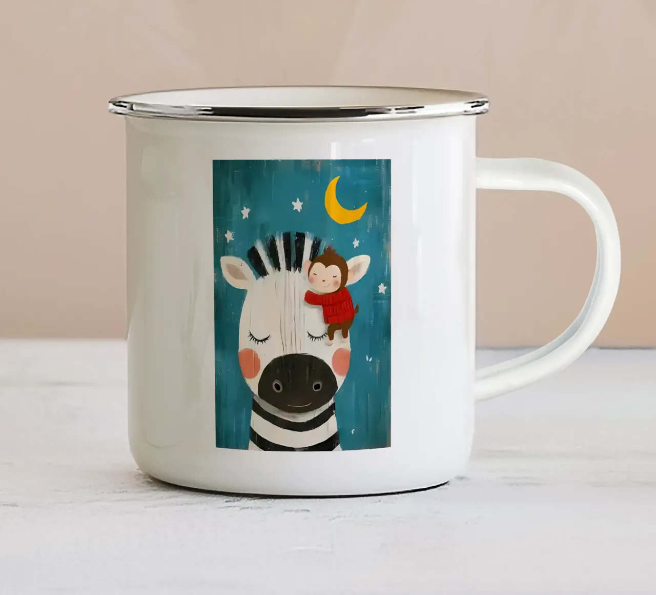 Minimalista tazza in smalto da PosterByFly