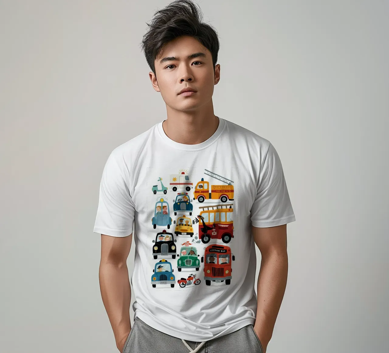 Auto minimalista t-shirt da PosterByFly