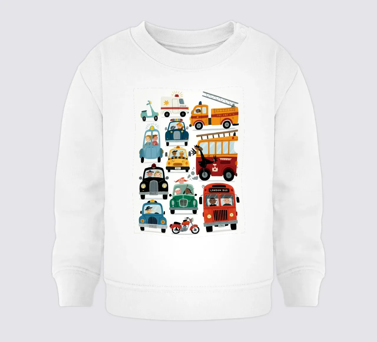Auto minimalista felpa neonato da PosterByFly