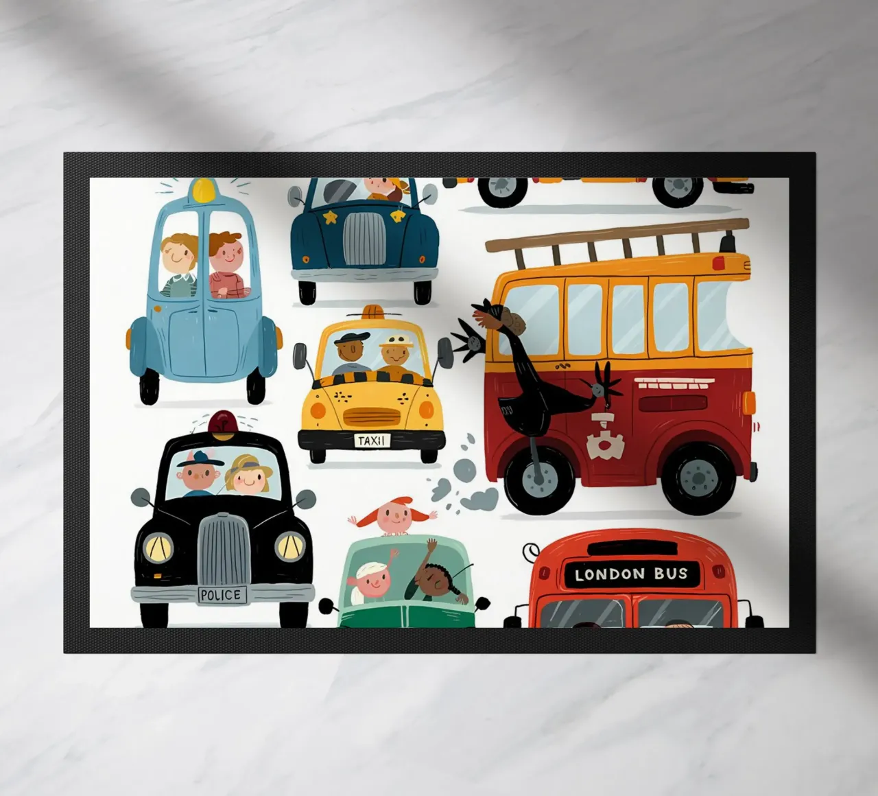 Auto minimalista zerbino da PosterByFly