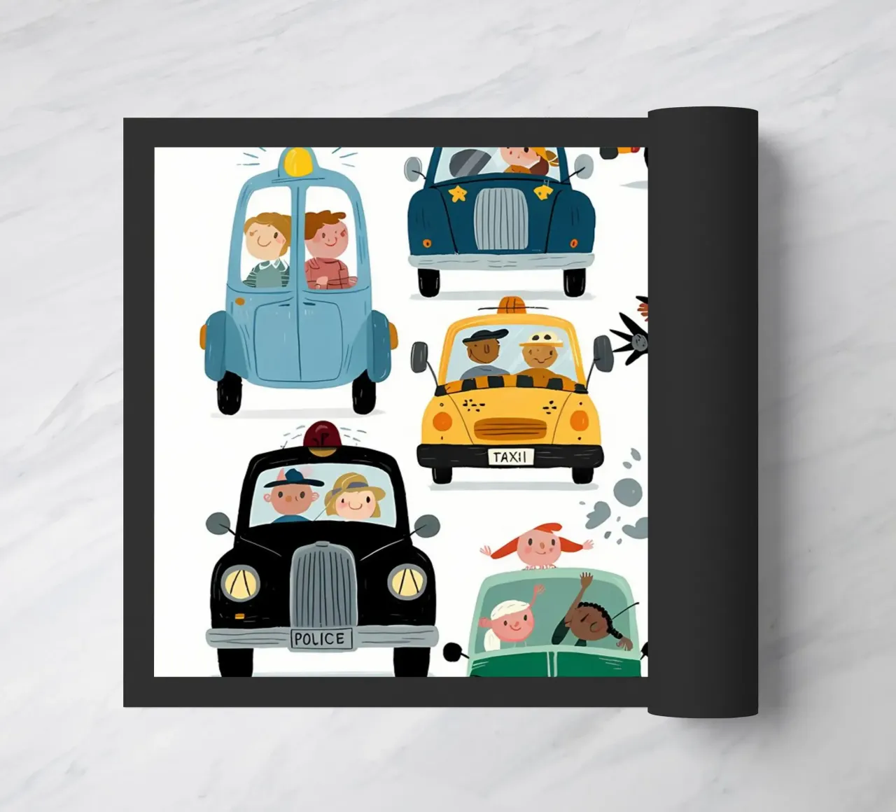 Auto minimalista zerbino da PosterByFly