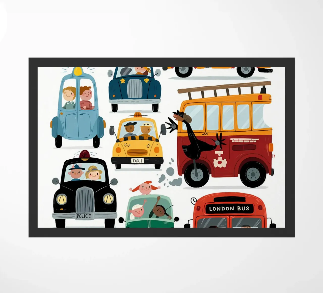 Auto minimalista zerbino da PosterByFly