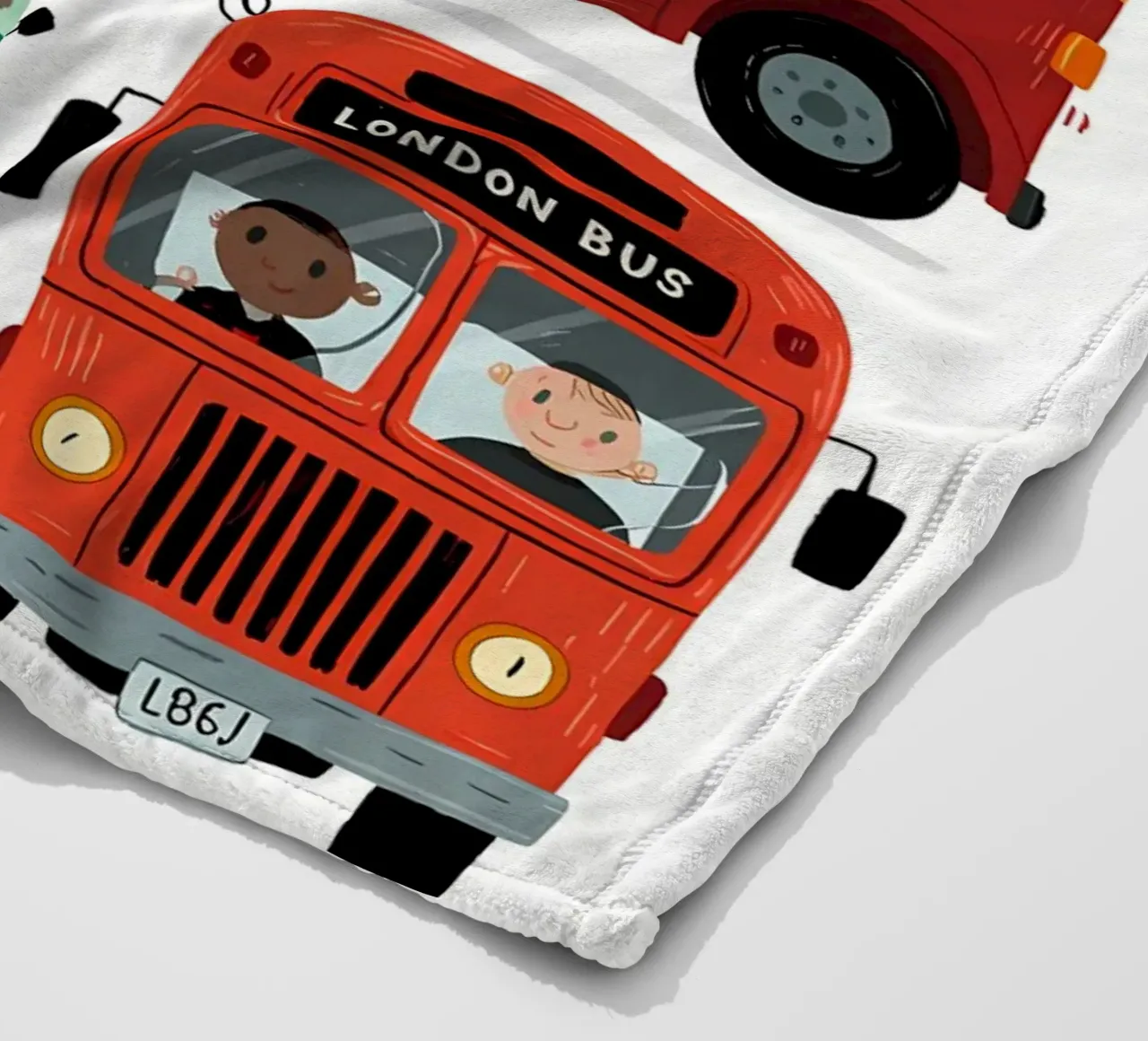 Auto minimalista coperta in pile da PosterByFly