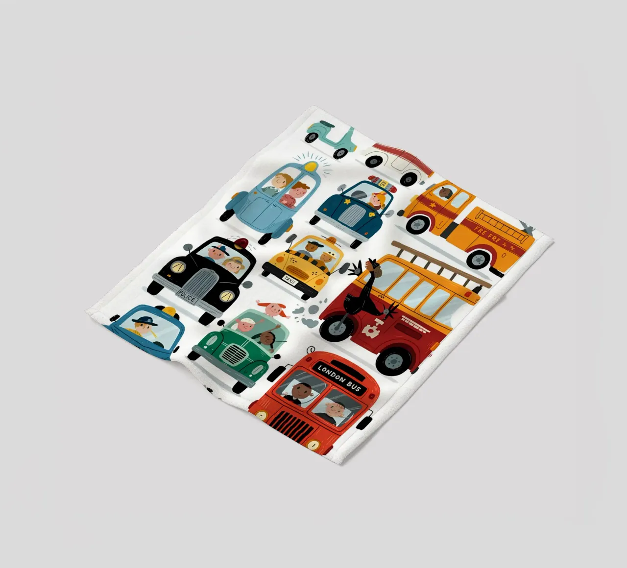 Auto minimalista coperta in pile da PosterByFly
