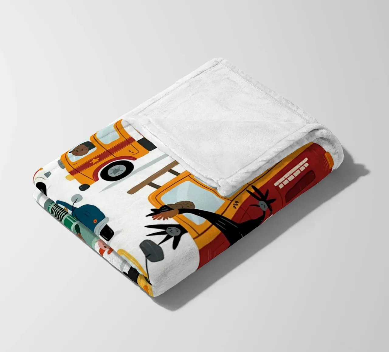 Auto minimalista coperta in pile da PosterByFly