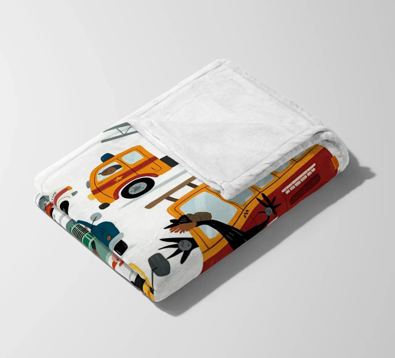 Auto minimalista coperta in pile da PosterByFly