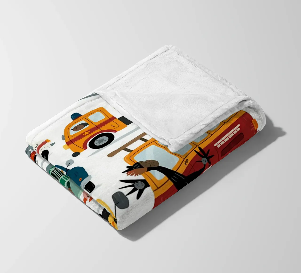 Auto minimalista coperta in pile da PosterByFly
