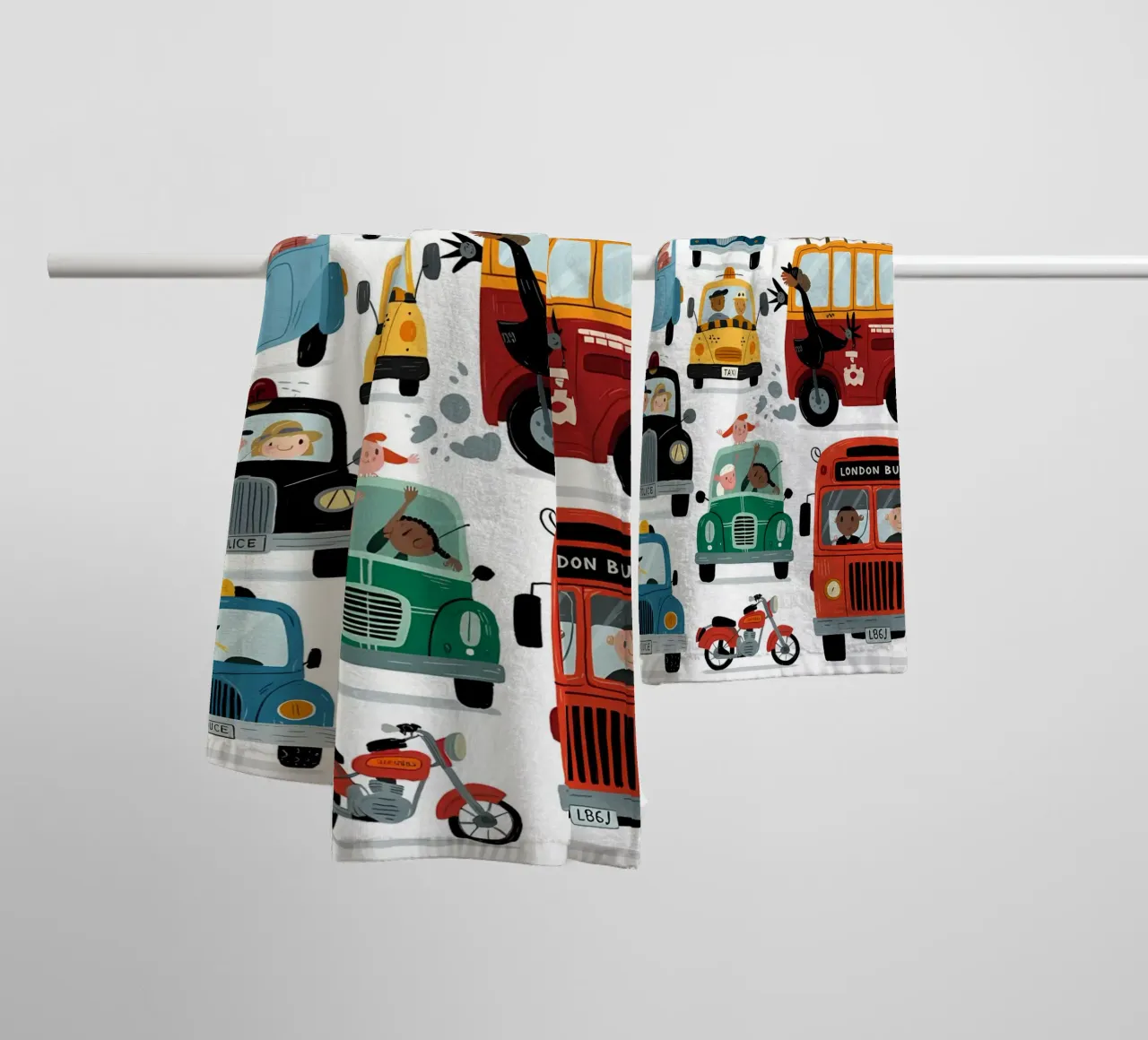 Auto minimalista asciugamano da bagno da PosterByFly