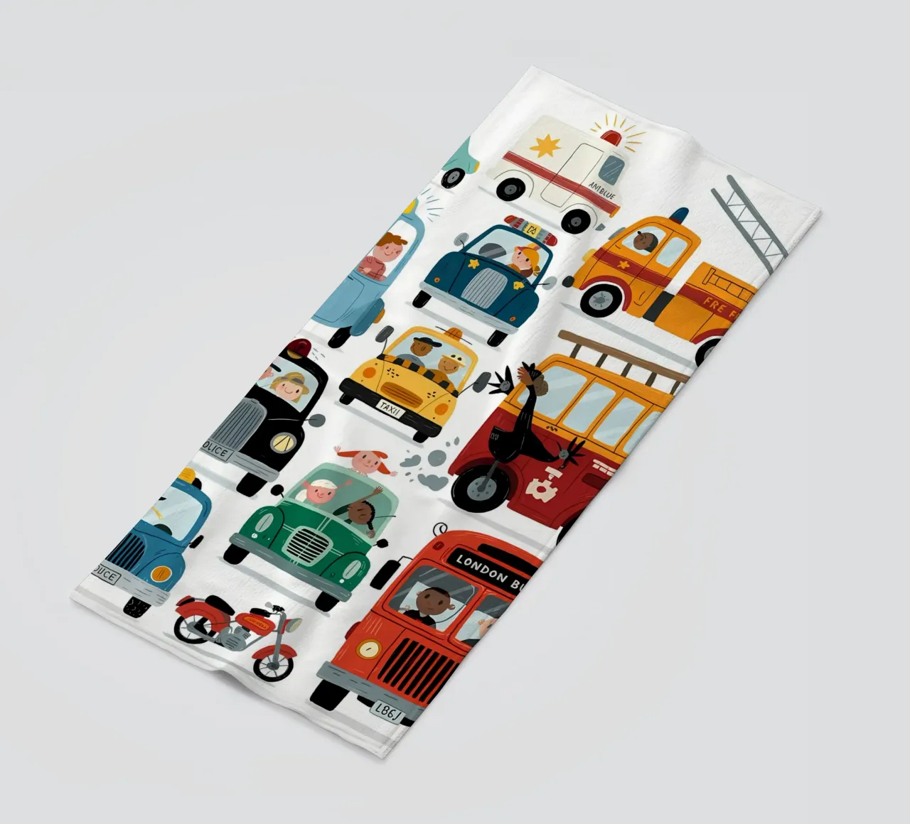 Auto minimalista telo mare da PosterByFly