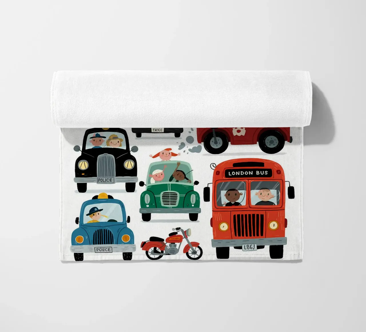 Auto minimalista telo mare da PosterByFly