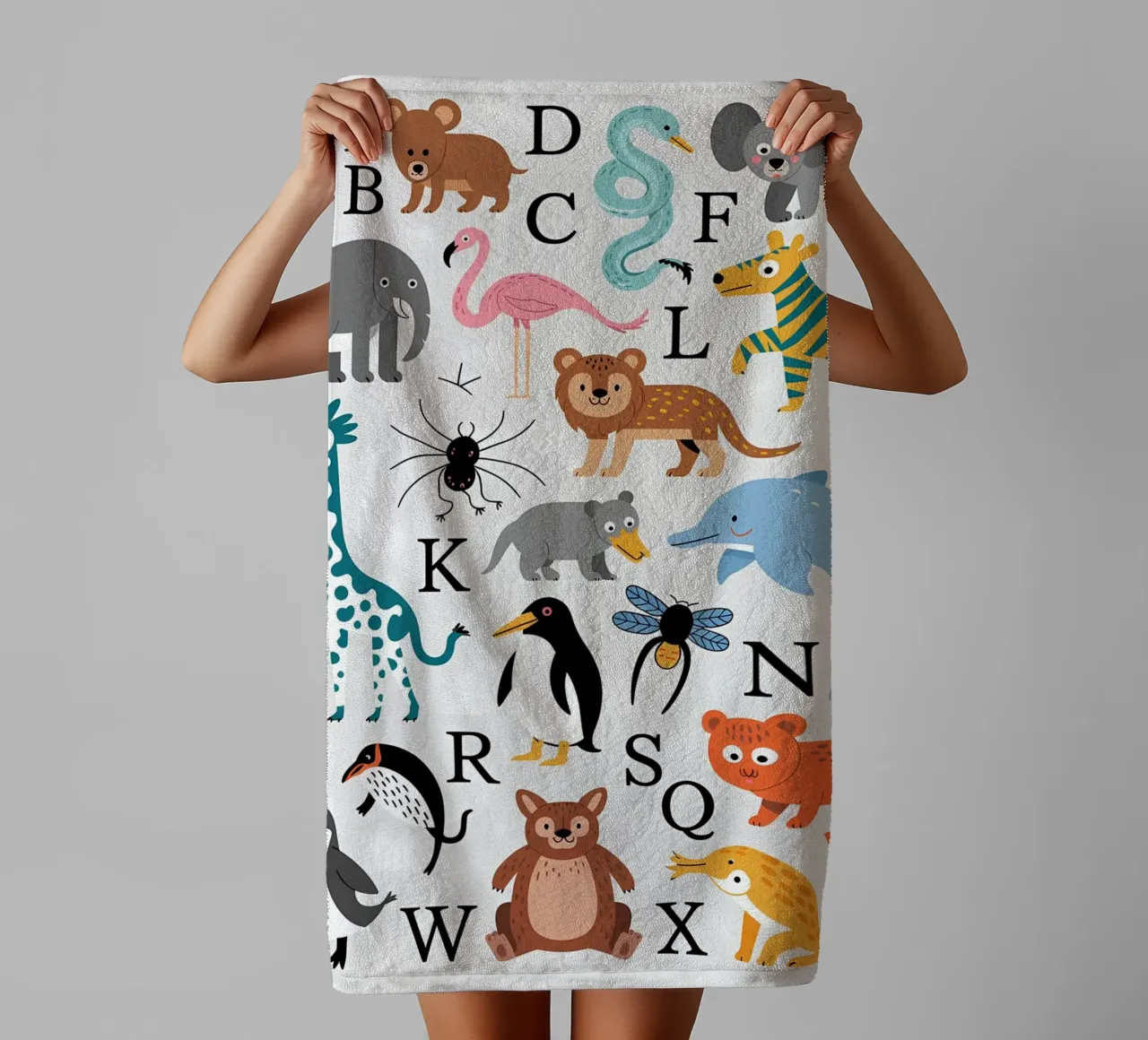 Minimalista per bambini asciugamano da bagno da PosterByFly