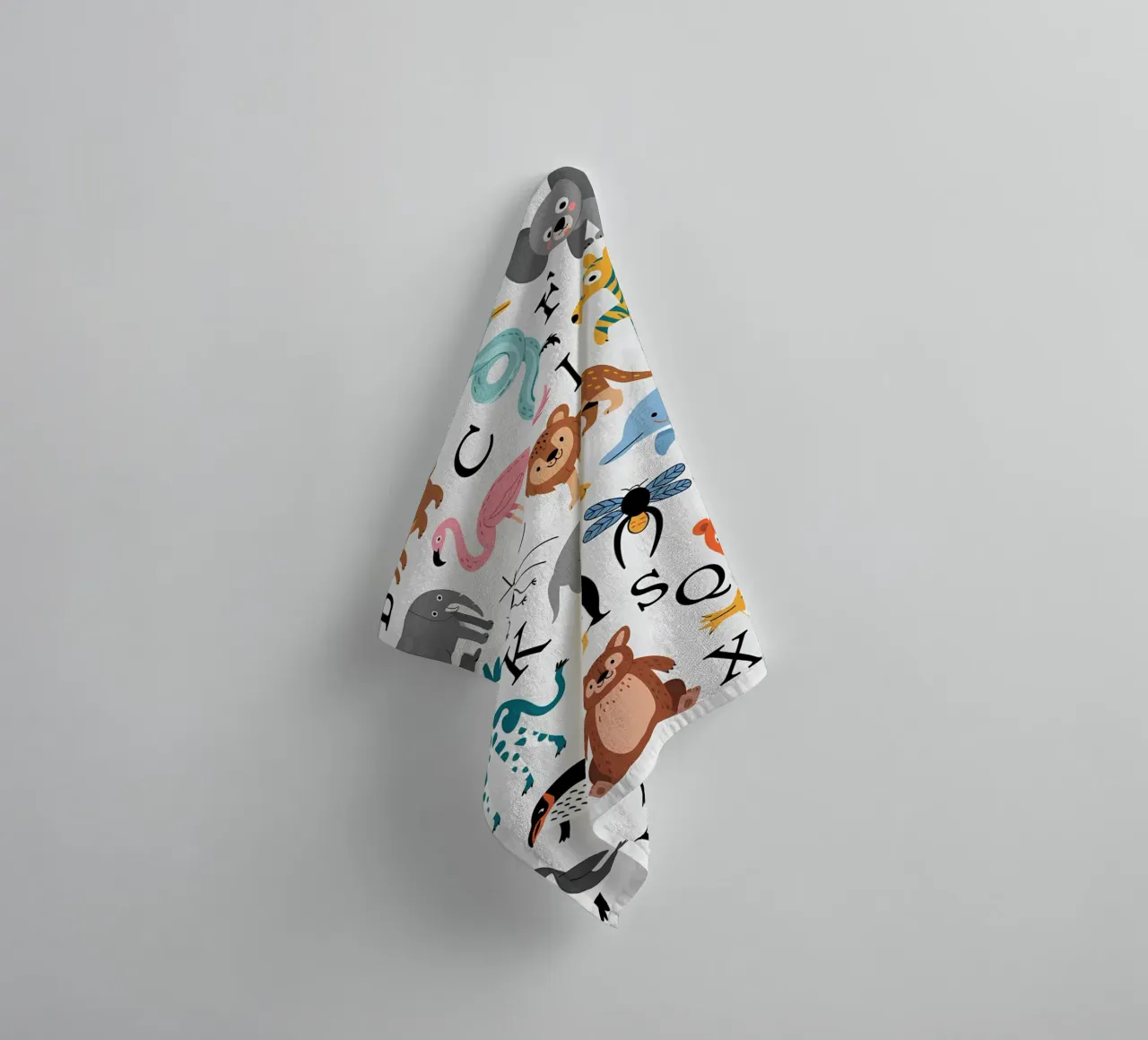 Minimalista per bambini asciugamano da bagno da PosterByFly