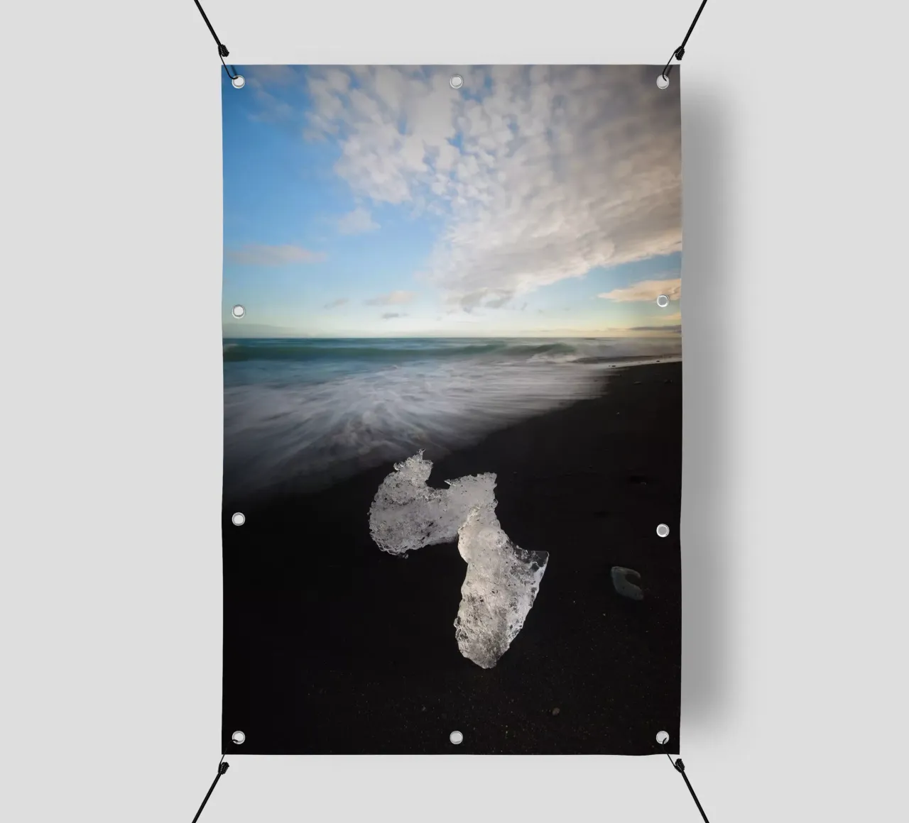 Blocco di ghiaccio sulla Diamond Beach II telo in pvc da Fjöllart