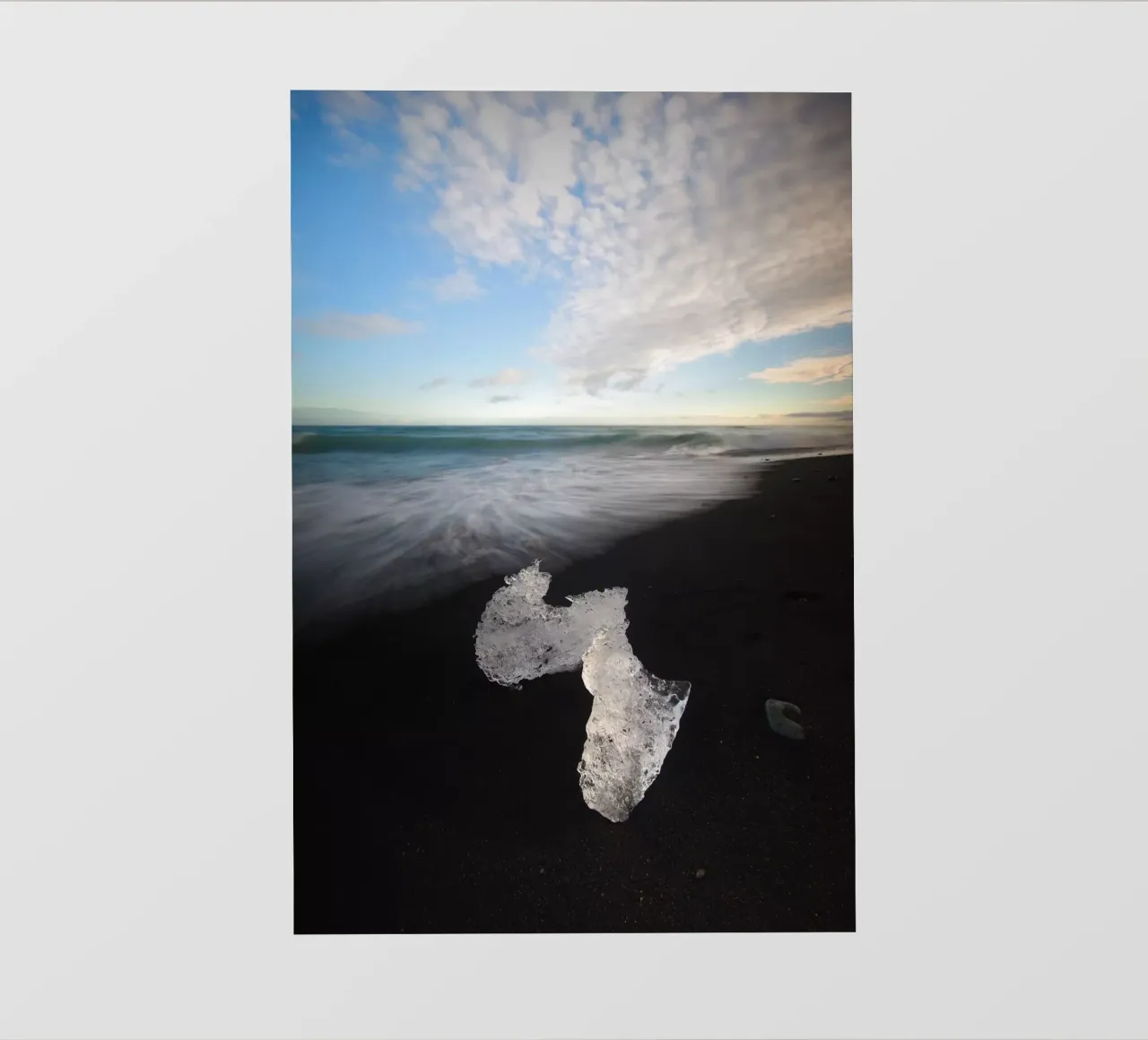 Blocco di ghiaccio sulla Diamond Beach II telo in pvc da Fjöllart