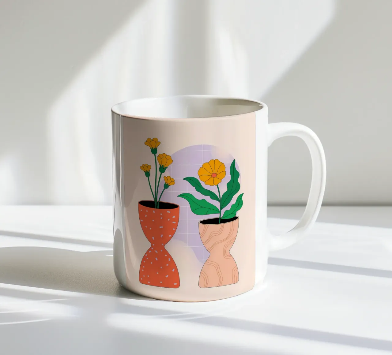 Minimalista tazza in ceramica da PosterByFly