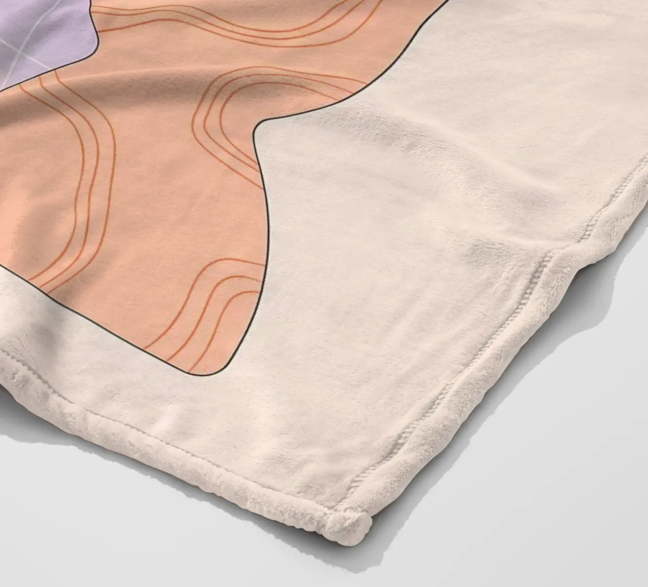 Minimalista coperta in pile da PosterByFly