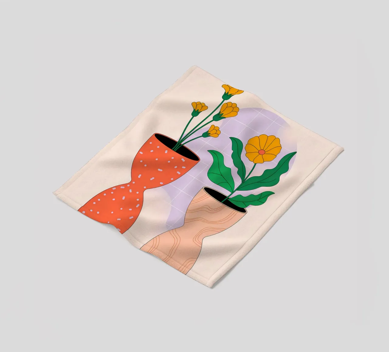 Minimalista coperta in pile da PosterByFly