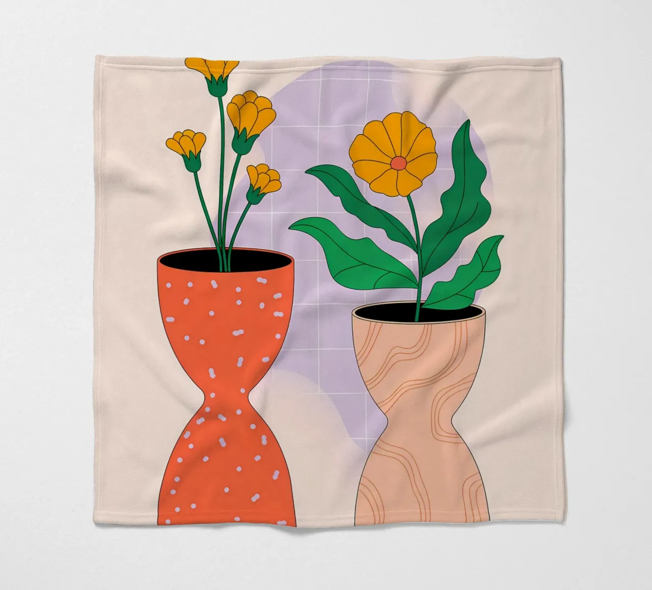 Minimalista coperta in pile da PosterByFly