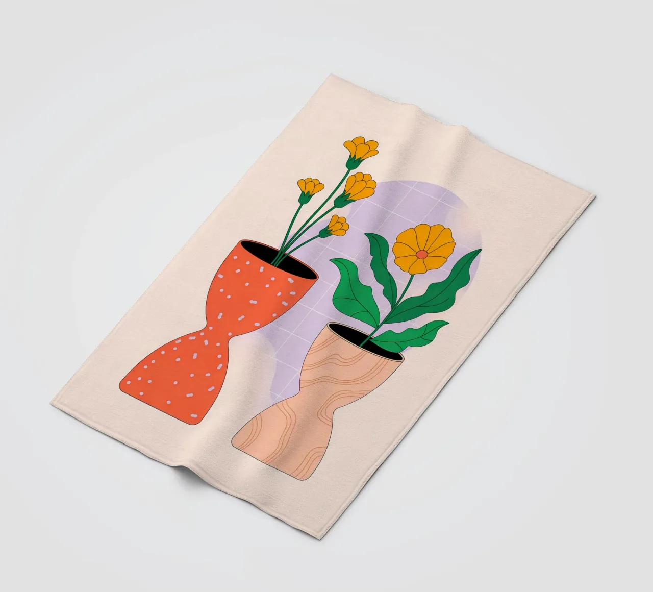 Minimalista coperta in pile da PosterByFly