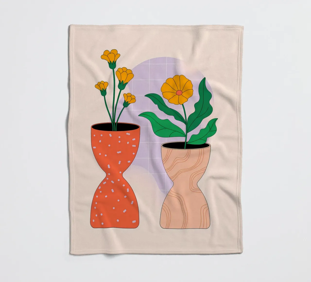 Minimalista coperta in pile da PosterByFly