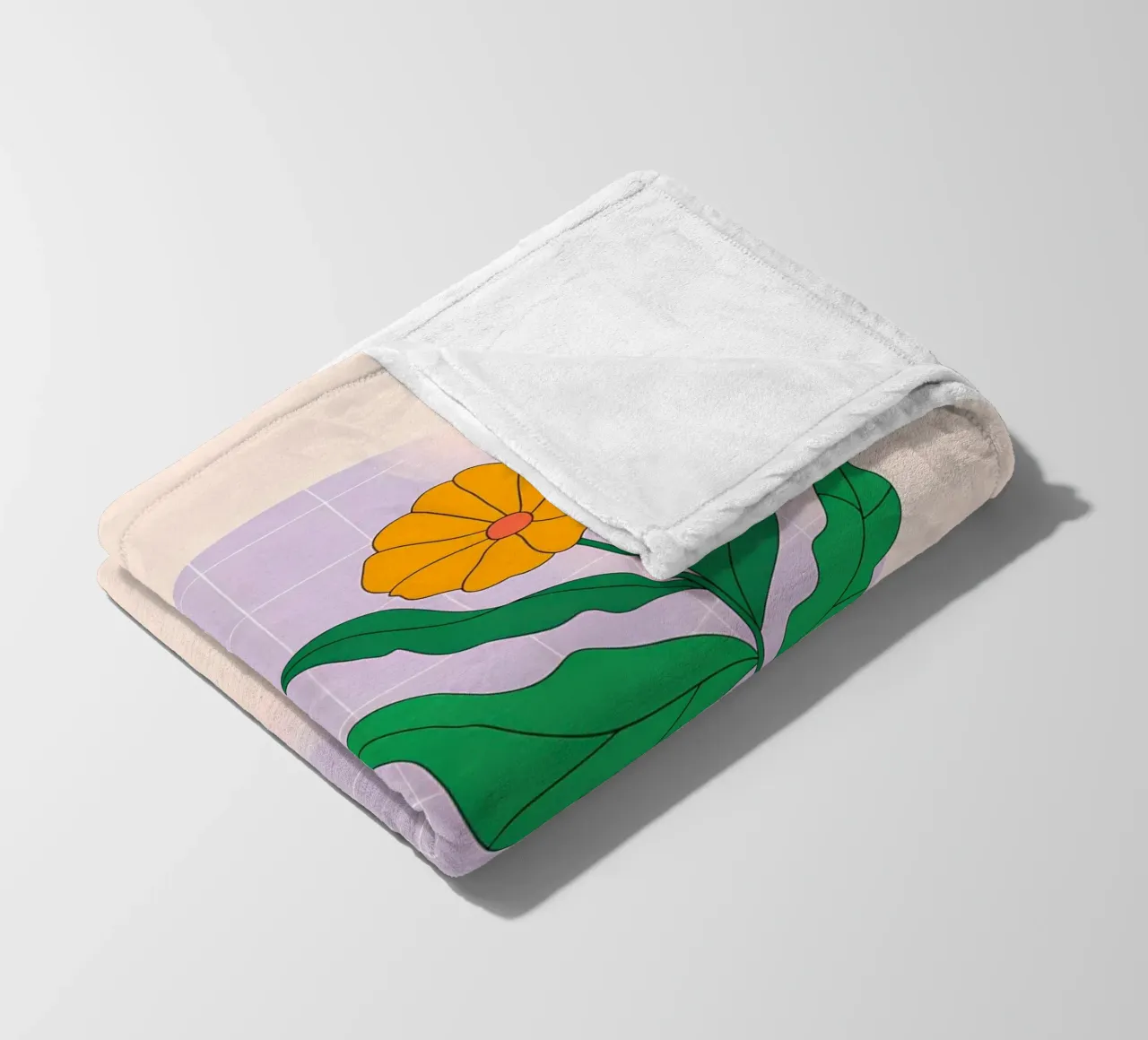 Minimalista coperta in pile da PosterByFly