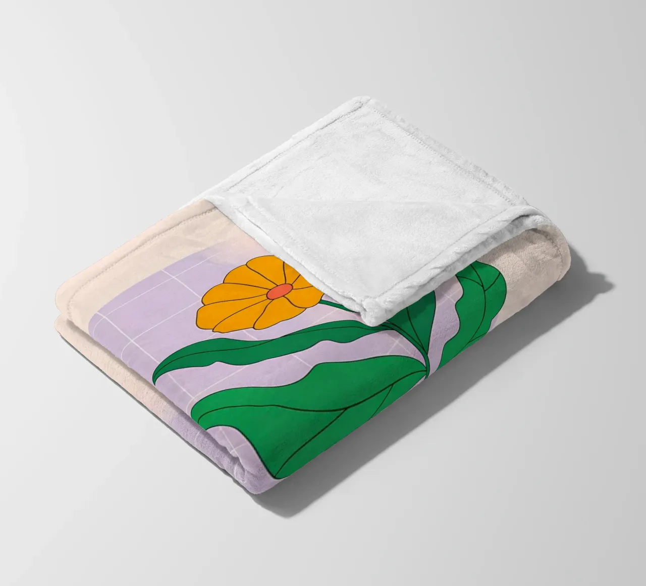 Minimalista coperta in pile da PosterByFly