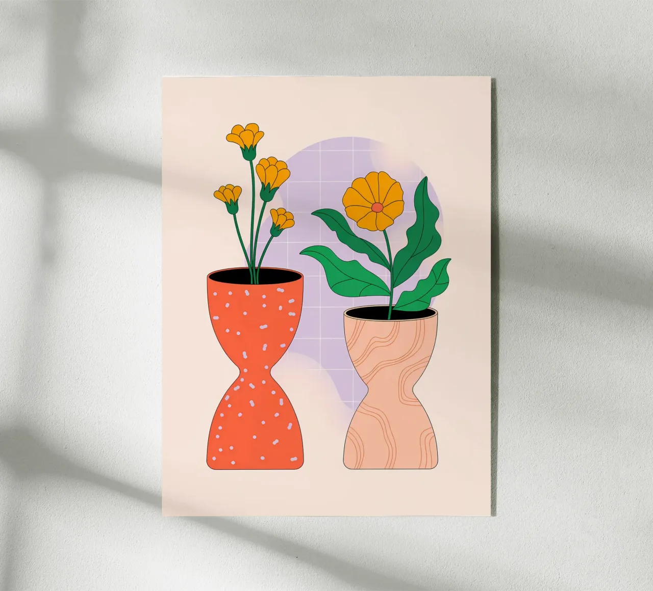 Minimalistisch acryl van PosterByFly