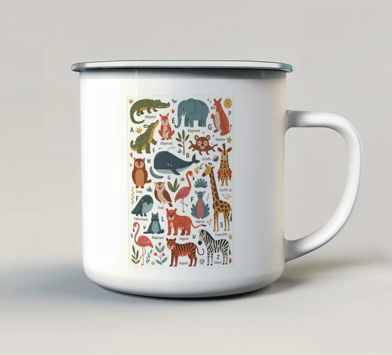Minimalista tazza in smalto da PosterByFly