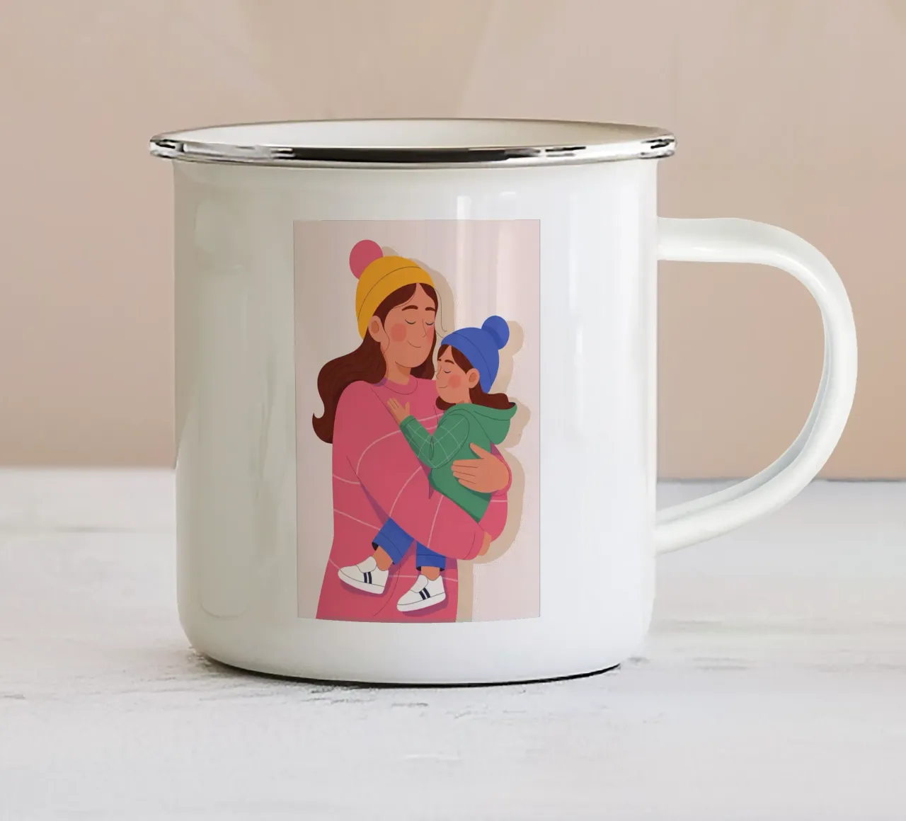 Minimalista tazza in smalto da PosterByFly