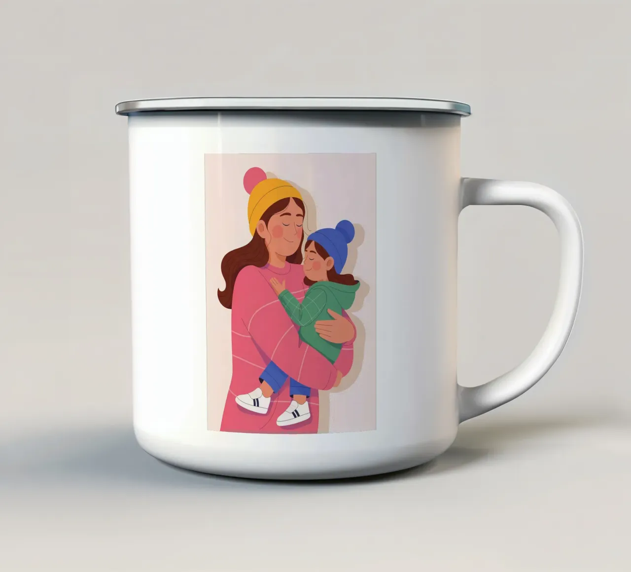 Minimalista tazza in smalto da PosterByFly