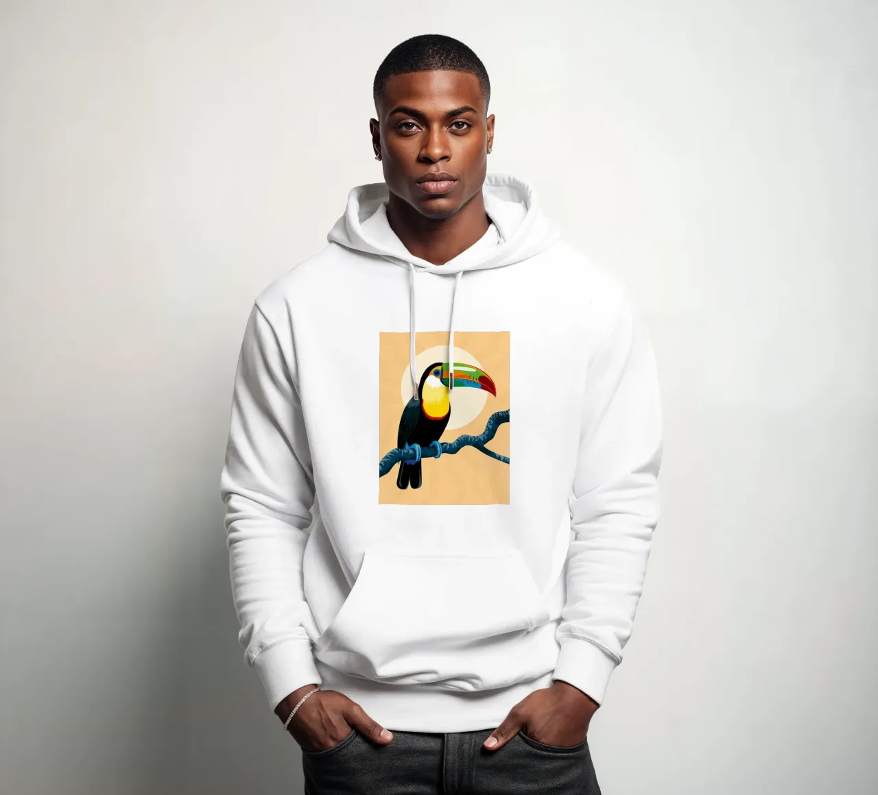 Uccello felpa con cappuccio da PosterByFly