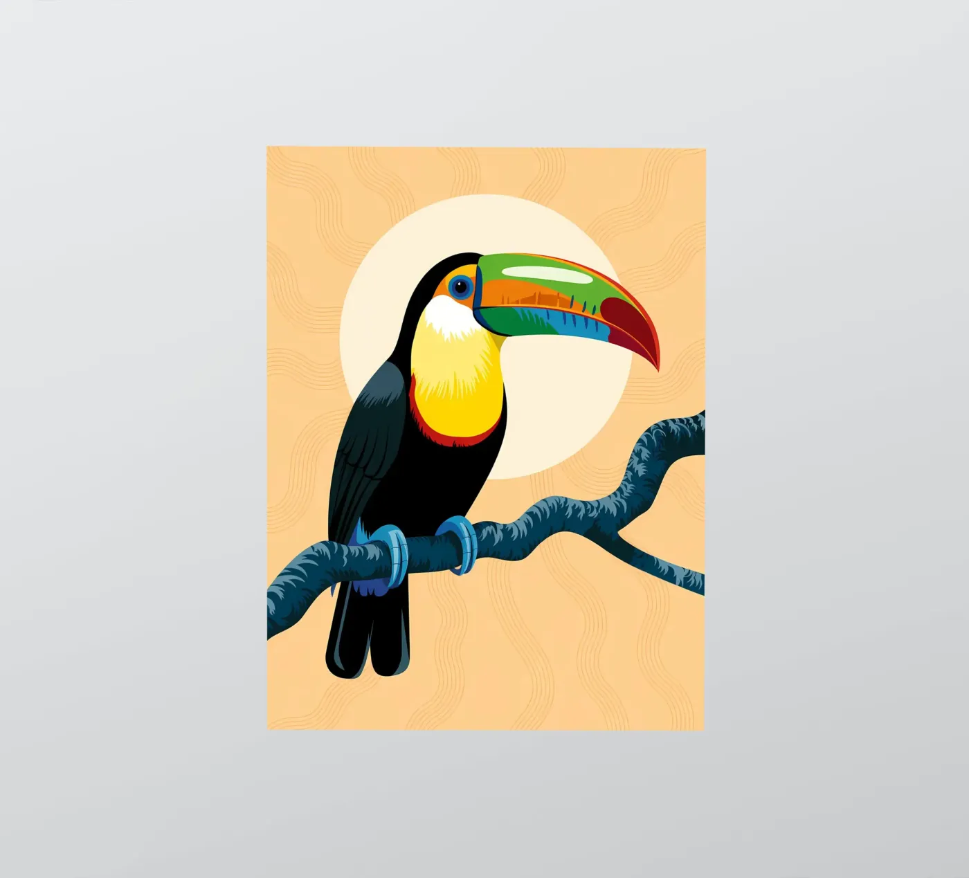 Bird sticker by PosterByFly