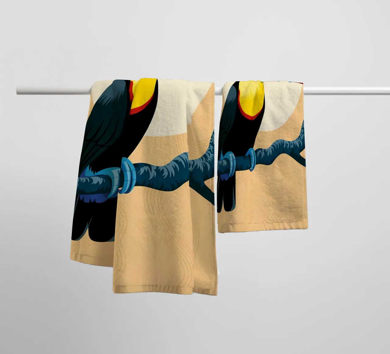 Uccello asciugamano da bagno da PosterByFly