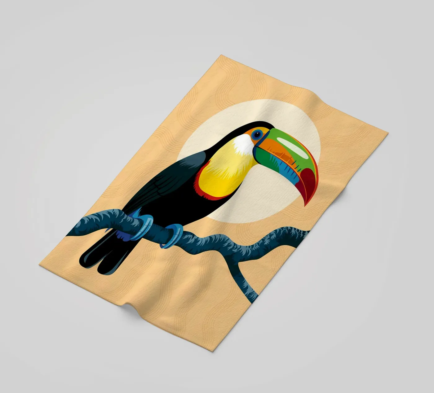 Bird beach towel by PosterByFly