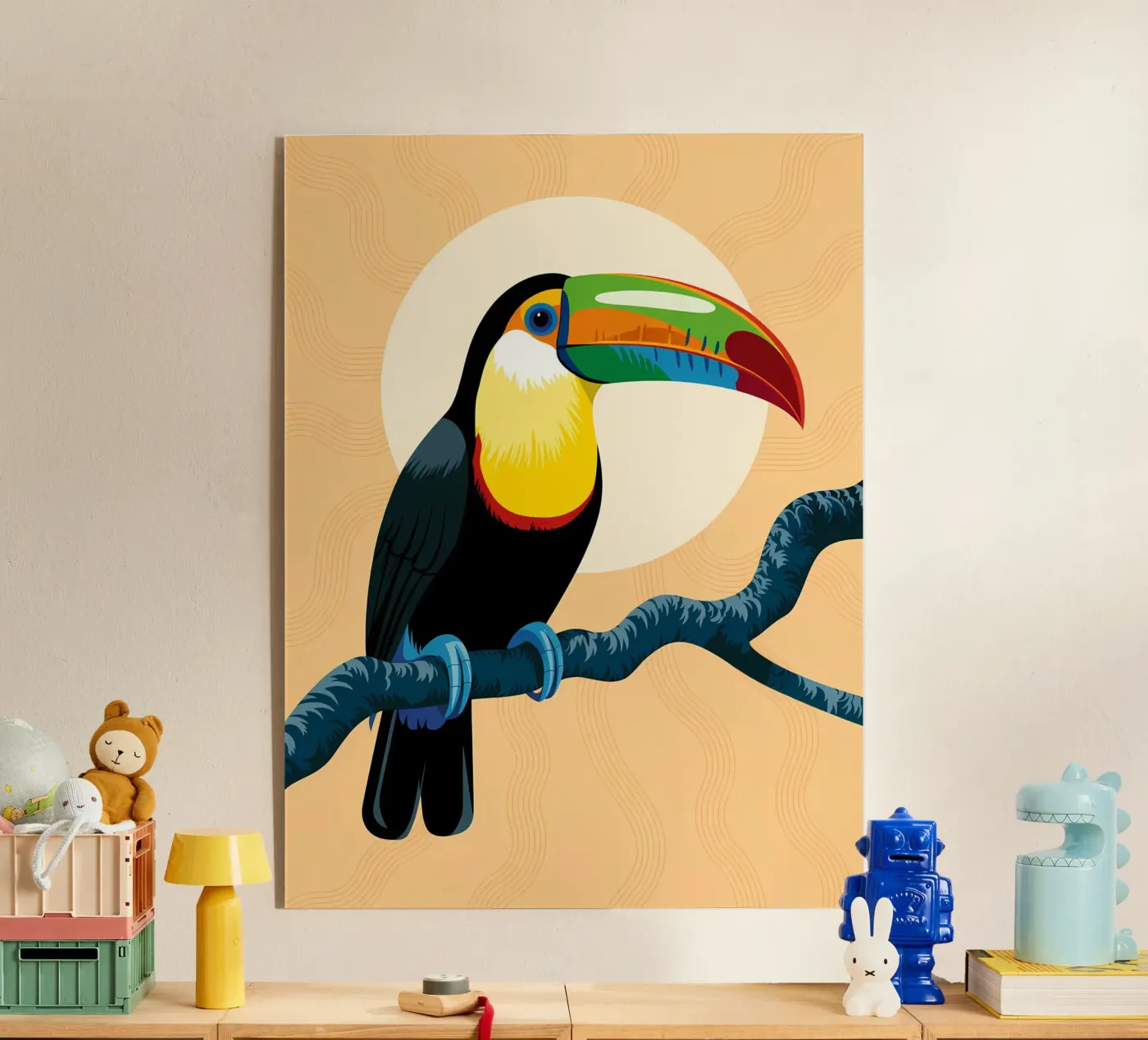 Bird acryl van PosterByFly