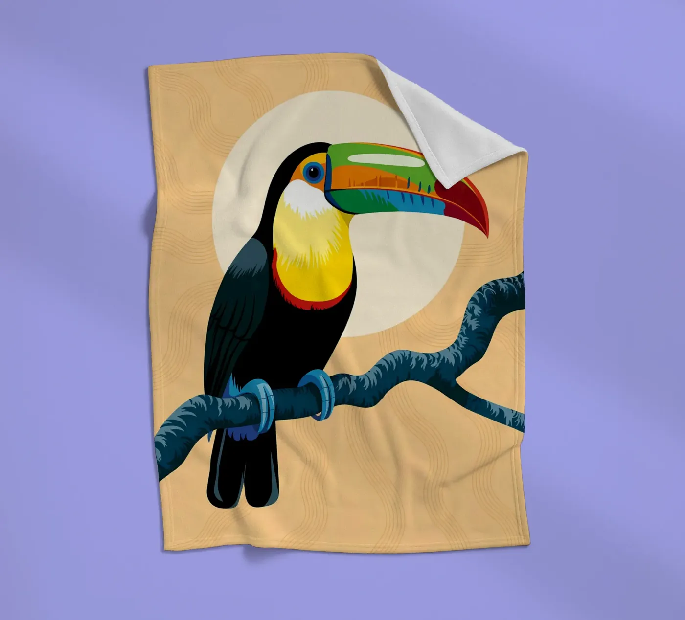 Vogel fleecedeken van PosterByFly