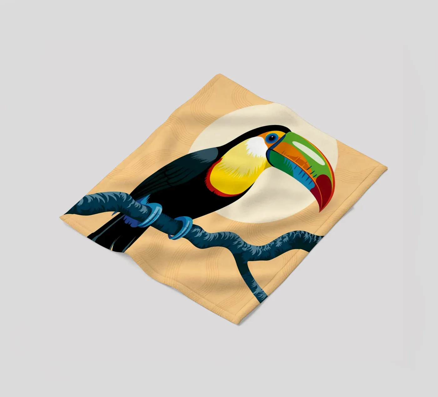 Vogel fleecedeken van PosterByFly