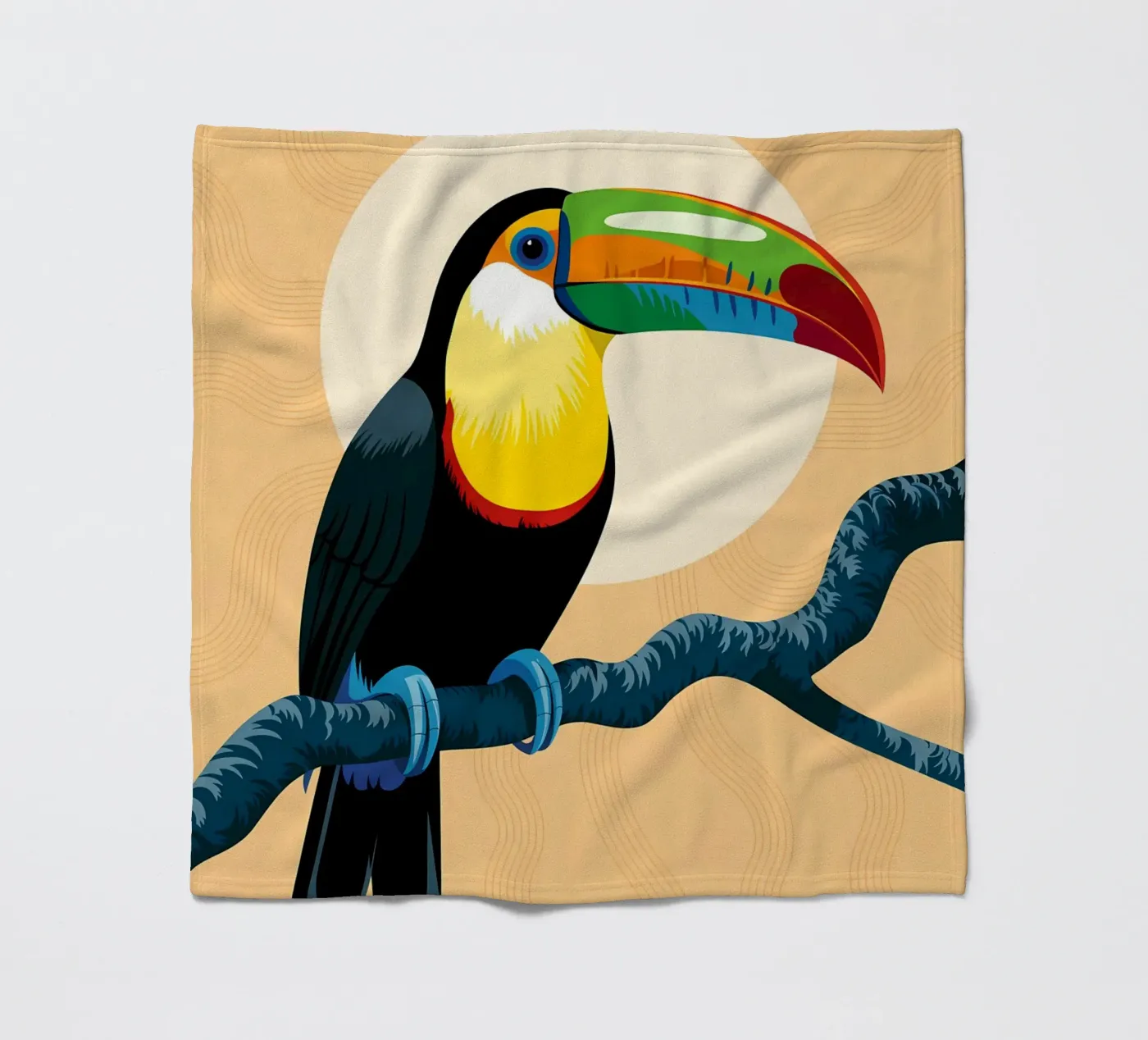 Vogel fleecedeken van PosterByFly