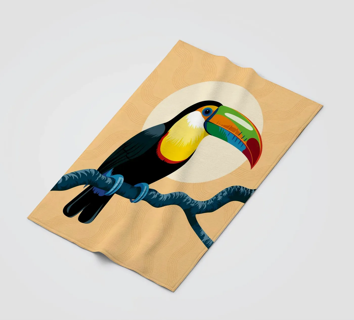 Vogel fleecedeken van PosterByFly