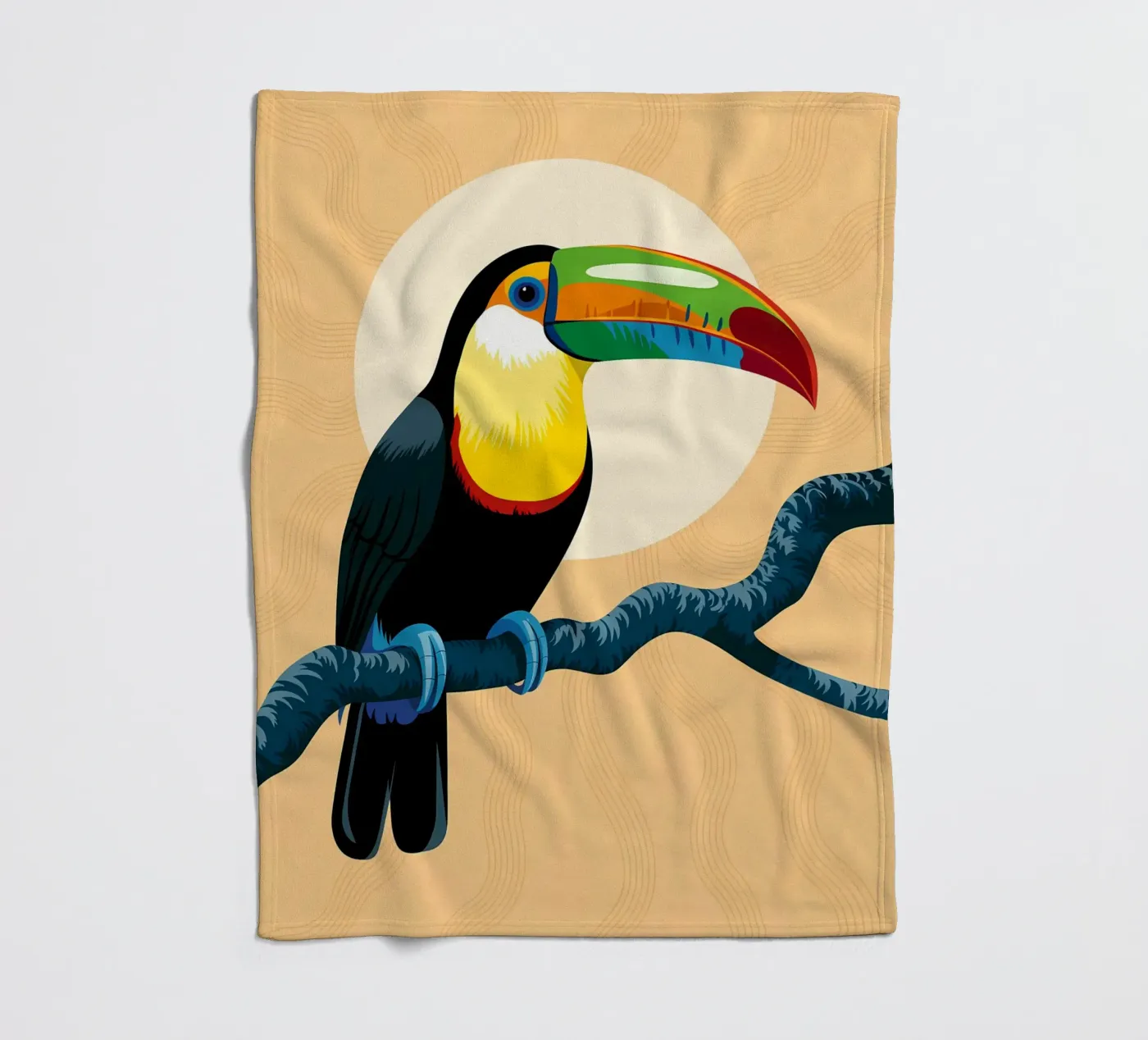 Vogel fleecedeken van PosterByFly